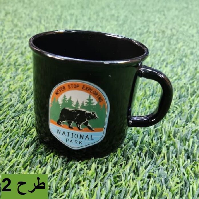 ماگ لعابی طرح کمپنیگ