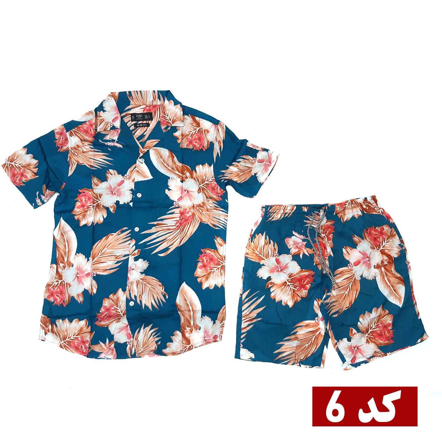 ست پیراهن و شلوارک مدل هاوایی