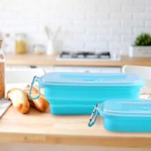 ظرف غذای تاشو سیلیکونی K100 گنجایش 1000میل