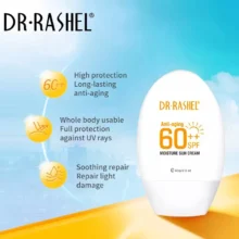 کرم ضد آفتاب دکتر راشل SPF60 مدل Anti Ageing حجم ۸۰ میلی‌لیتر