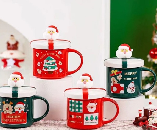 ماگ سرامیکی Merry Christmas مدل بابانوئل