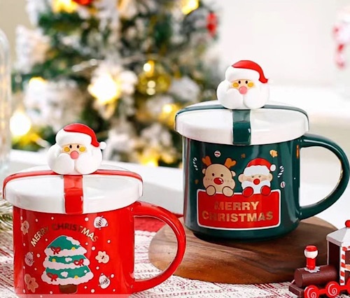 ماگ سرامیکی Merry Christmas مدل بابانوئل