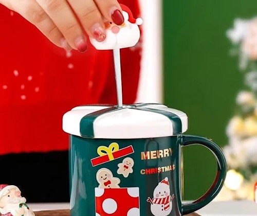 ماگ سرامیکی Merry Christmas مدل بابانوئل