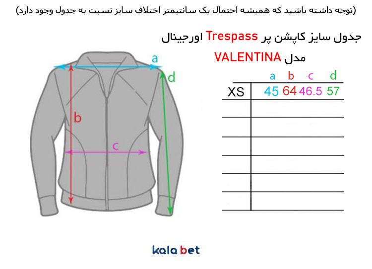 کاپشن پر زنانه Trespass اورجینال مدل VALENTINA کد Purple