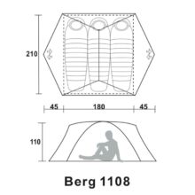 چادر 3 نفره Berg مدل 1108