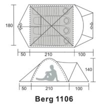 چادر 4 نفره Berg مدل 1106