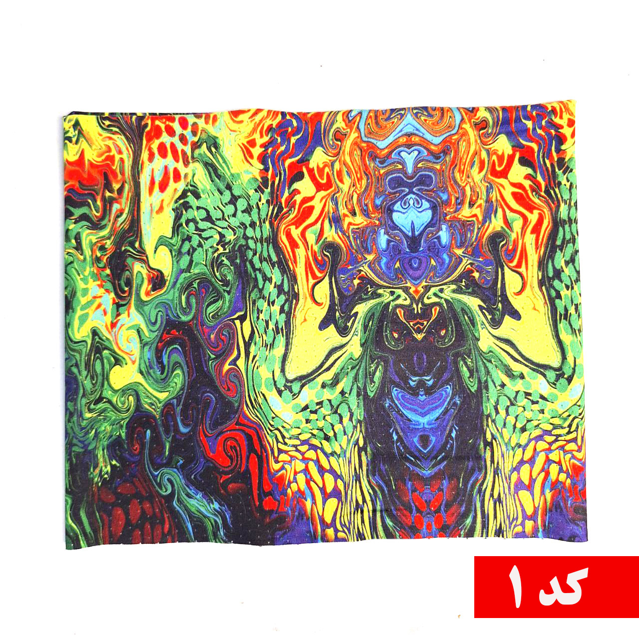 دستمال سر و گردن سوزنی طرح آبرنگی