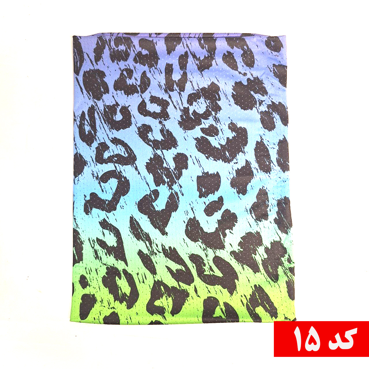 دستمال سر و گردن سوزنی طرح آبرنگی