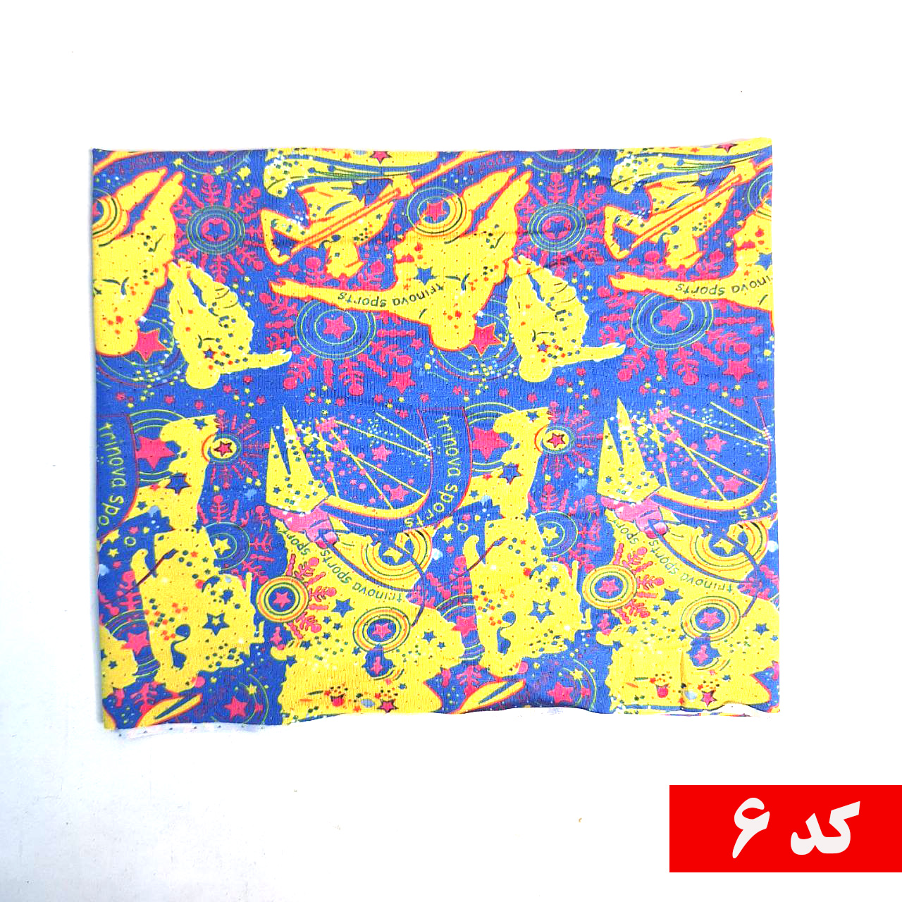 دستمال سر و گردن سوزنی طرح آبرنگی