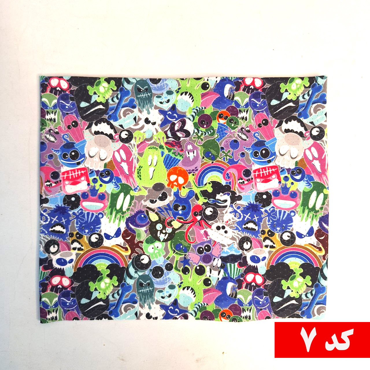دستمال سر و گردن سوزنی طرح آبرنگی
