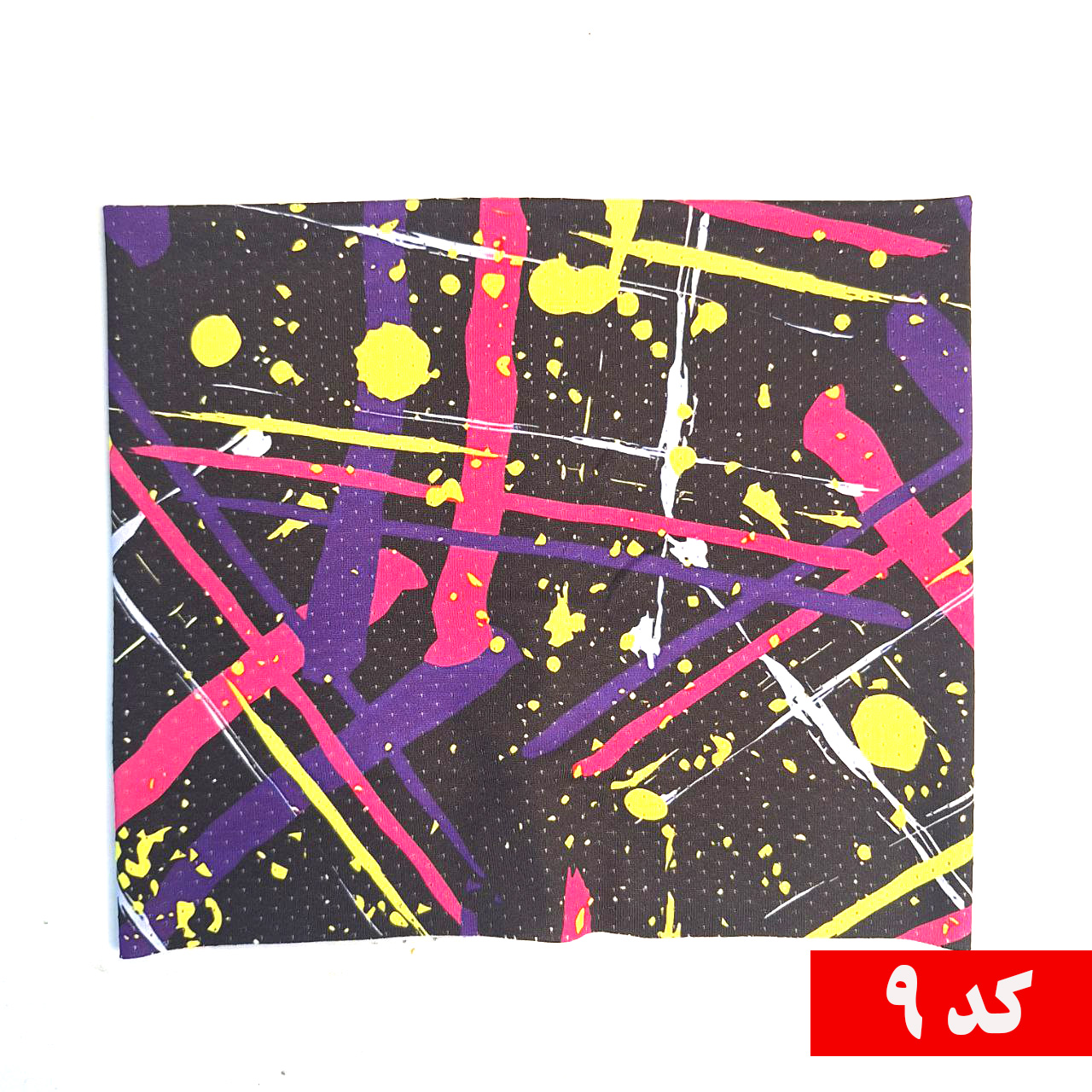 دستمال سر و گردن سوزنی طرح آبرنگی