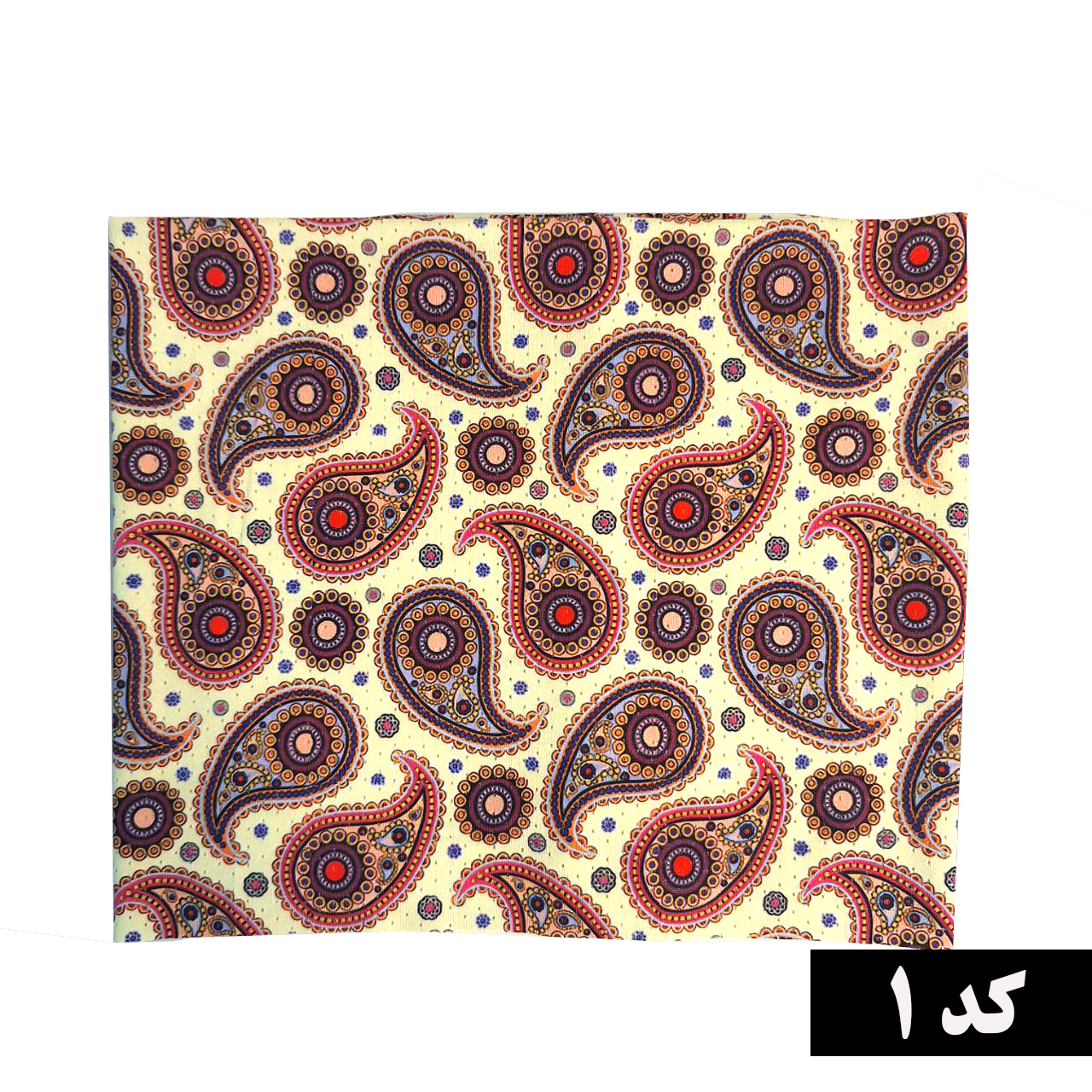 دستمال سر و گردن سوزنی طرح اسلیمی