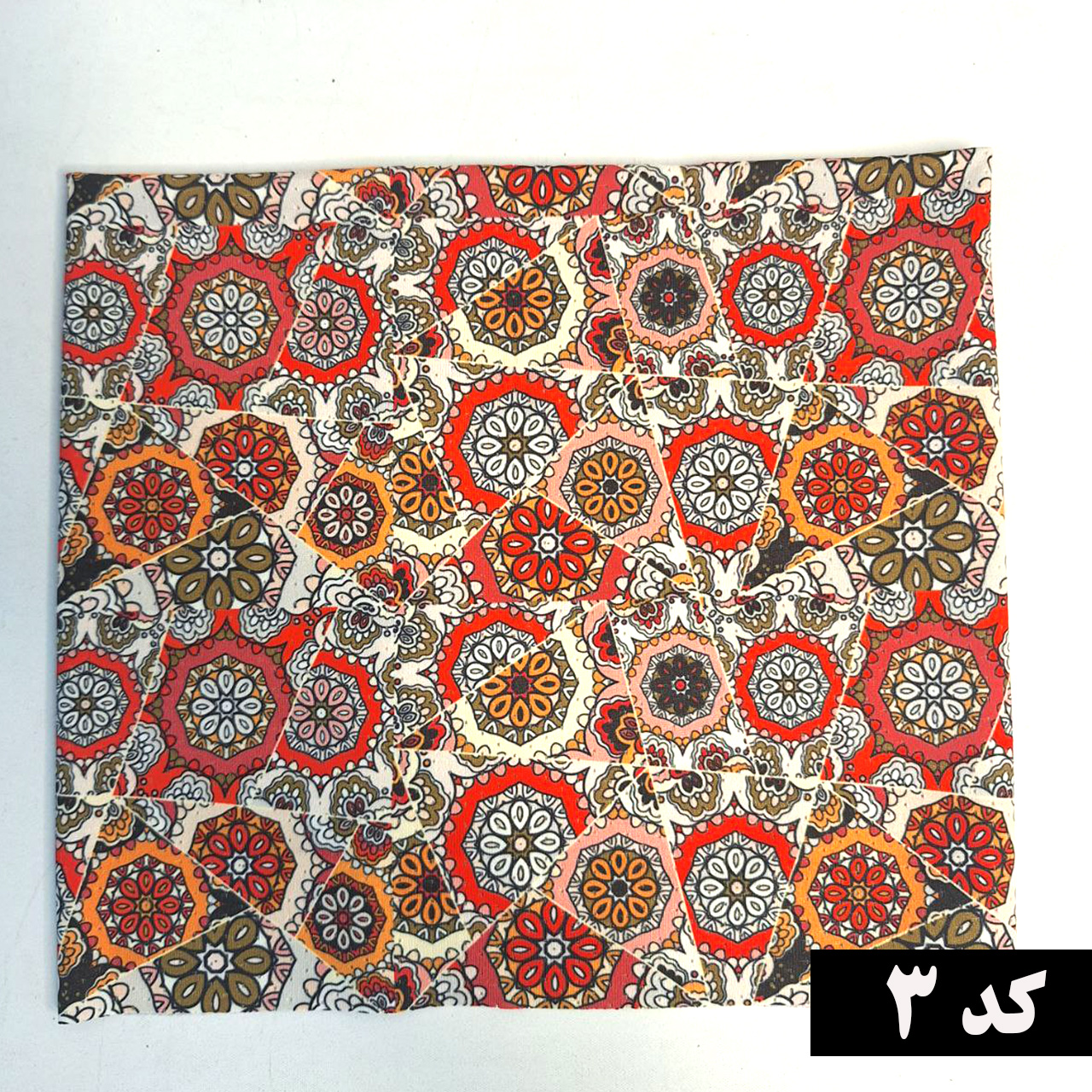 دستمال سر و گردن سوزنی طرح اسلیمی