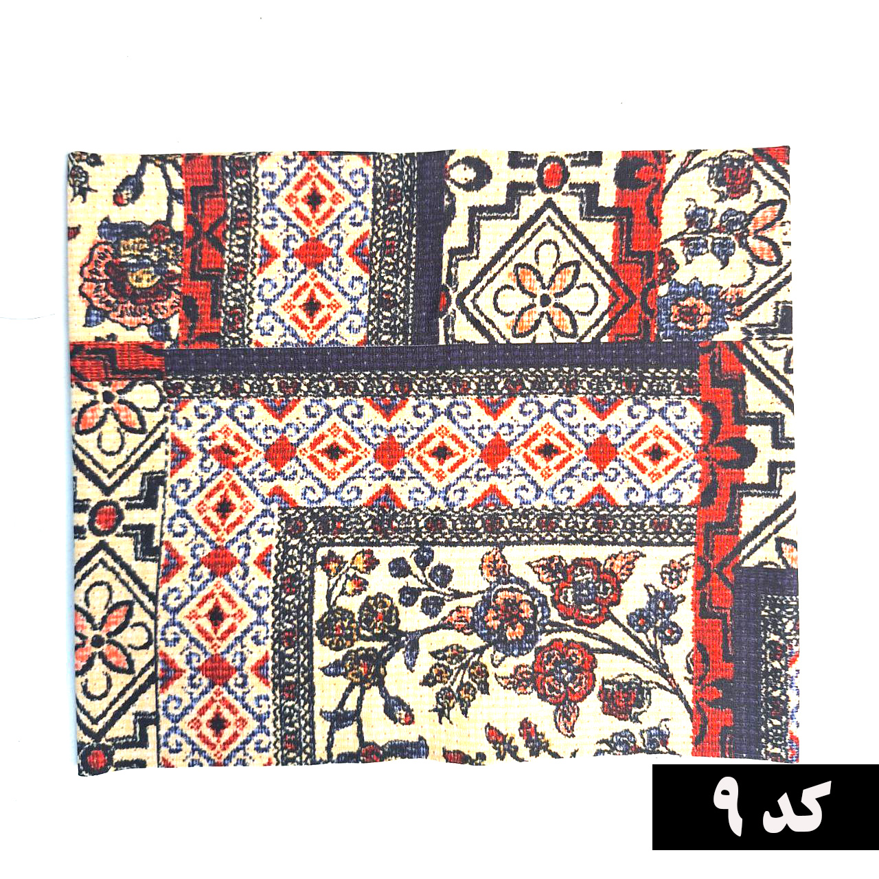 دستمال سر و گردن سوزنی طرح اسلیمی
