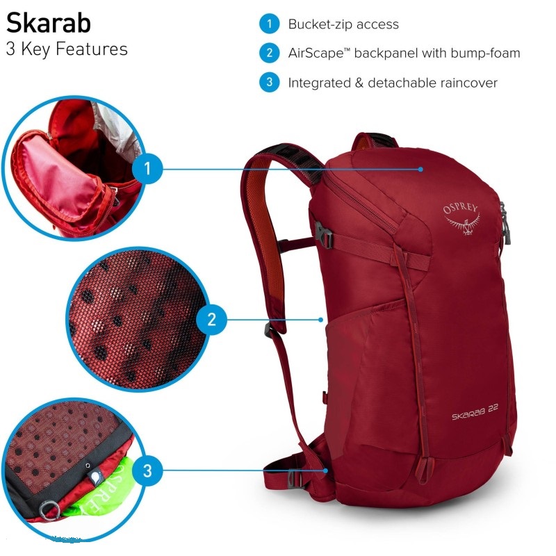 کوله پشتی 30 لیتری آسپری مدل Skarab