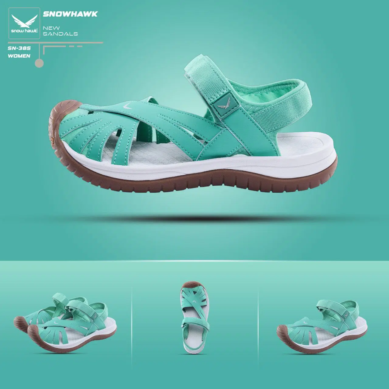 صندل اسنوهاک Elaine مدل SN-385 کد Green