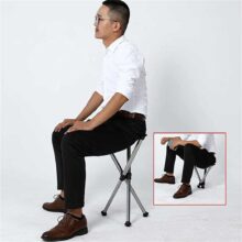 صندلی سه پایه تاشو فلزی