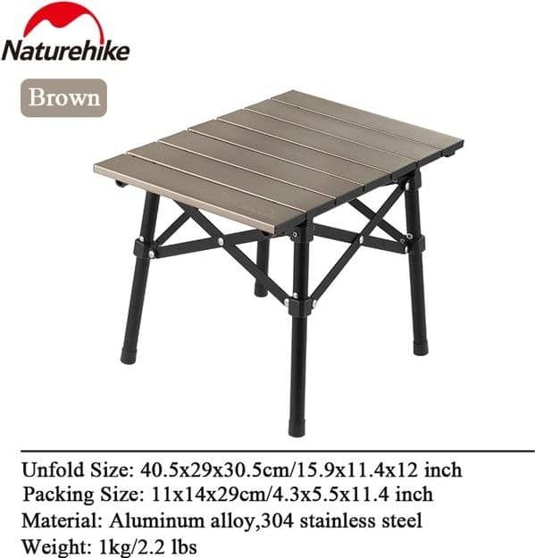 میز سفری تاشو نیچرهایک مدل CNH22JU050