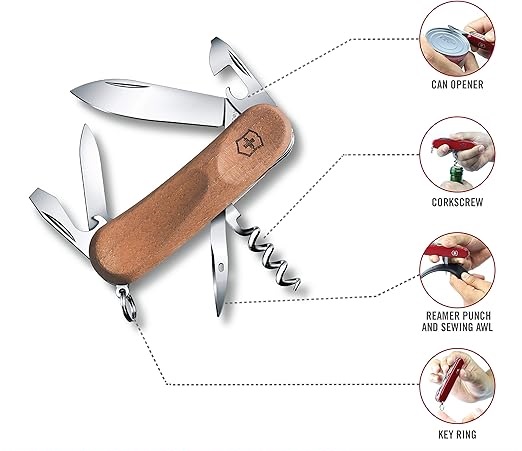 چاقو چندکاره ویکتورینوکس مدل Evo Wood 10