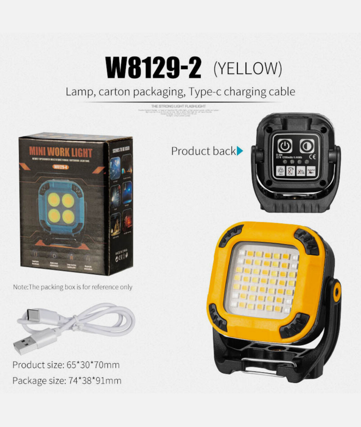 چراغ کمپینگ شارژی مدل W8129-2
