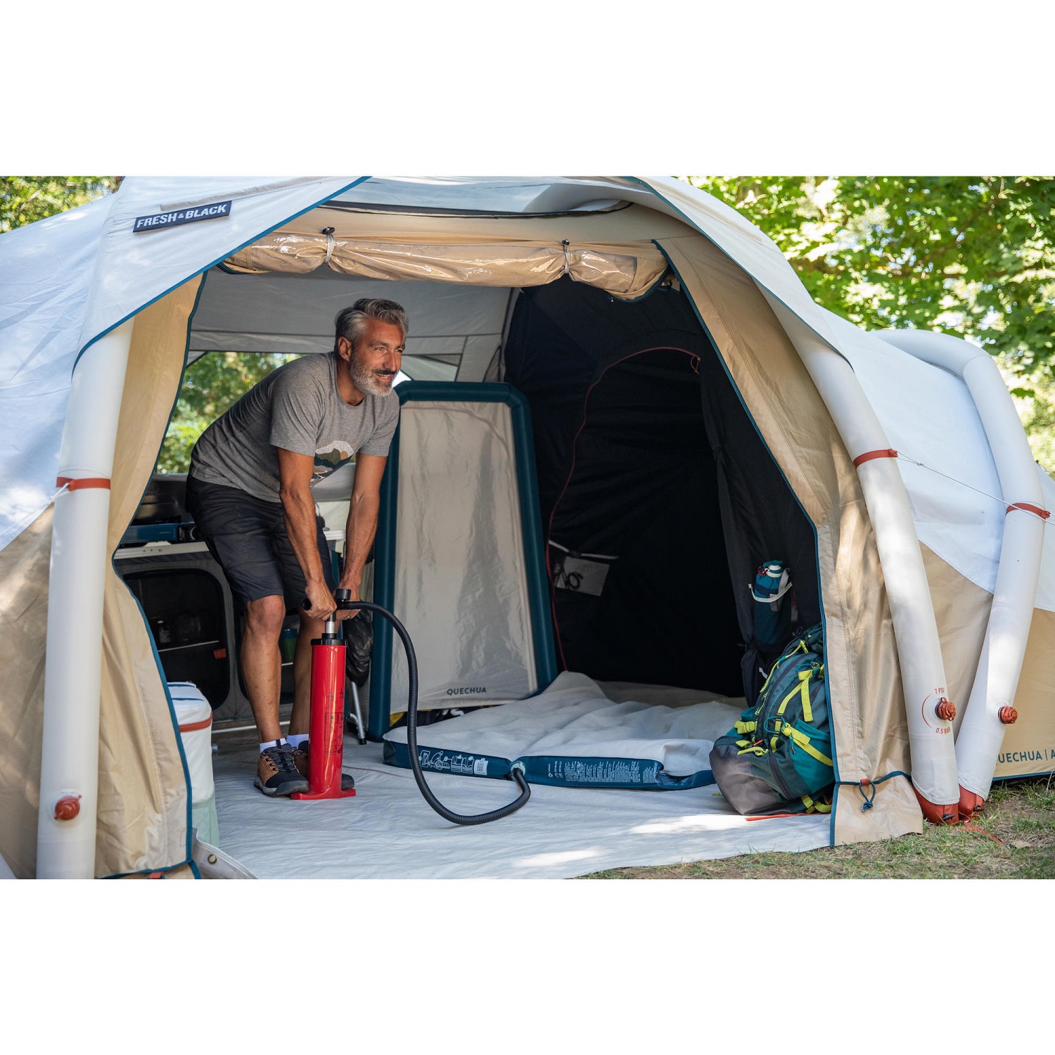 تشک بادی دو نفره کچوا مدل Air Basic 120