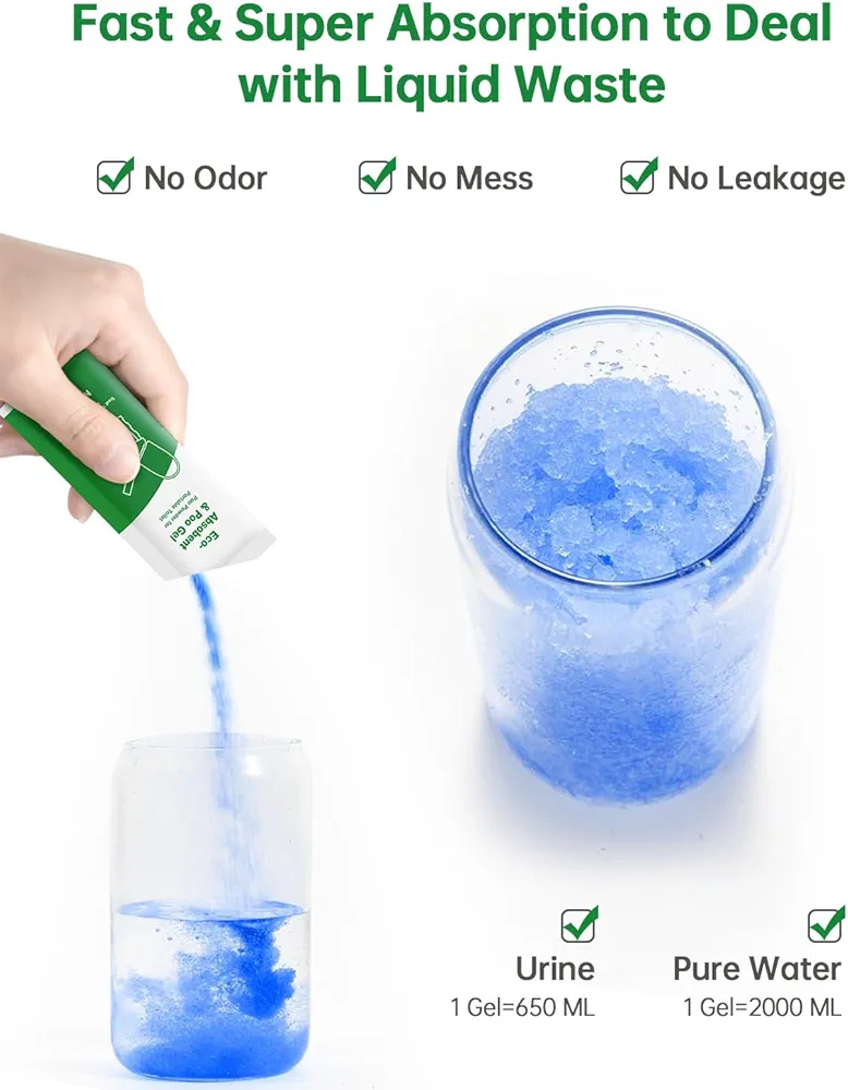 ژل جاذب و بوگیر توالت تاشو بسته 25 عددی