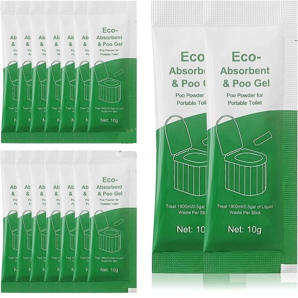 ژل جاذب و بوگیر توالت کمپینگ بسته 25 عددی