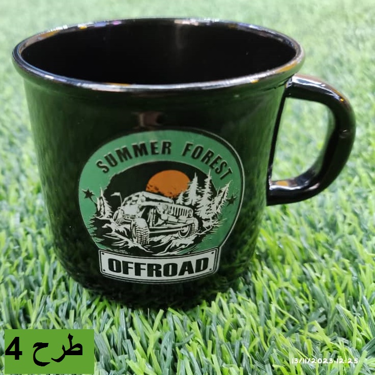ماگ لعابی طرح کمپنیگ