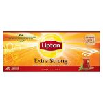 چای کیسه ای لیپتون مدل Extra Strong بسته 25 عددی