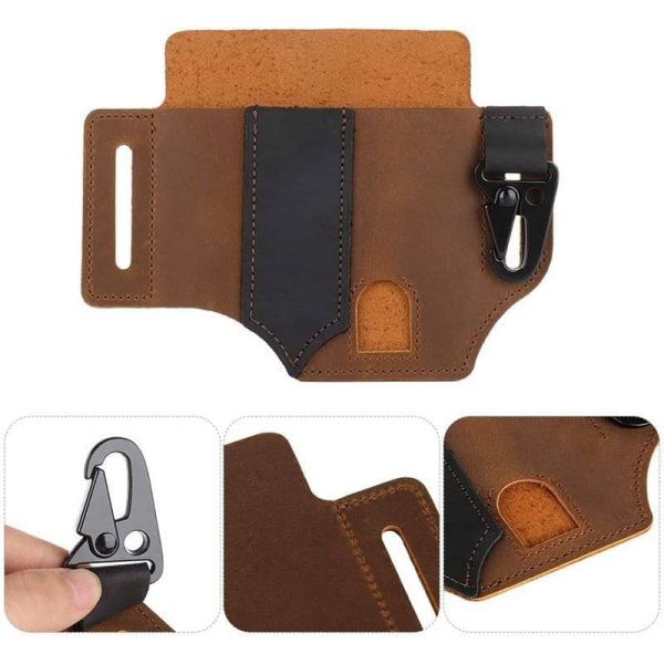کیف ابزار کمری چرمی