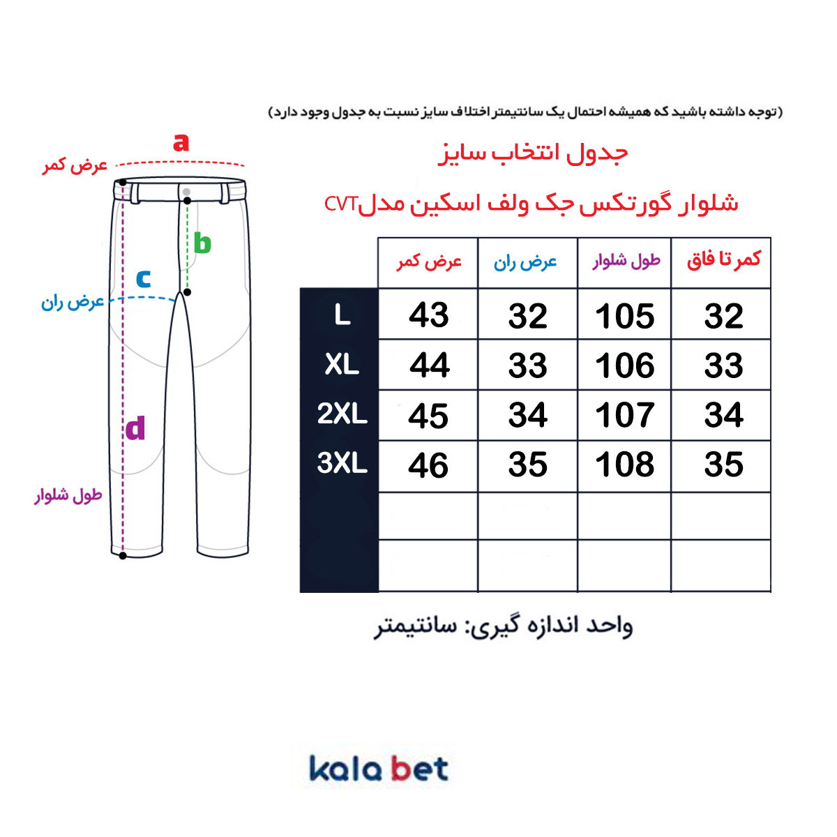 شلوار گورتکس جک ولف اسکین مدل CVT