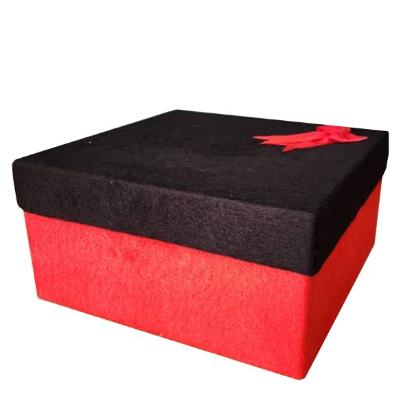 باکس هدیه مربع کد Black & Red