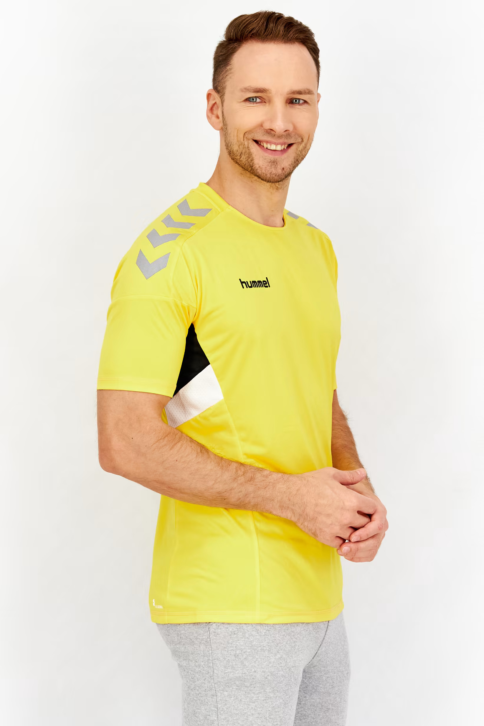 تیشرت ورزشی Hummel اورجینال کد Yellow