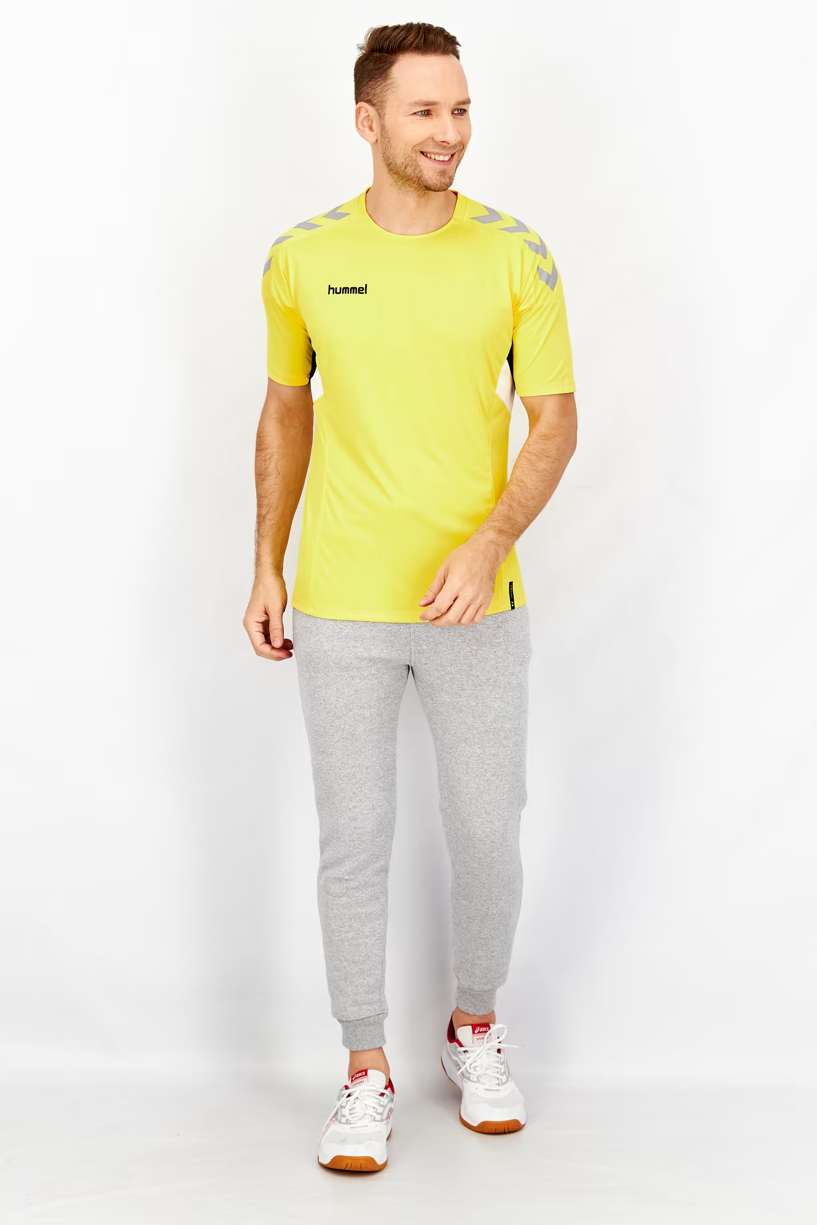 تیشرت ورزشی Hummel اورجینال کد Yellow