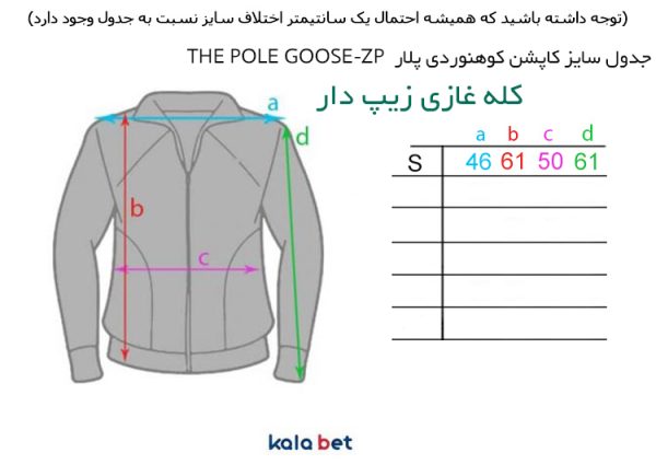 کاپشن کوهنوردی پلار THE POLE GOOSE کد ZP-Teal