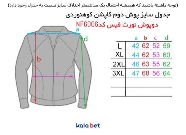 کاپشن دو پوش نورث فيس کد NF6005