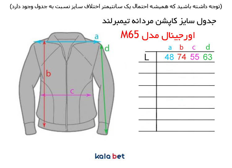 کاپشن مردانه تیمبرلند اورجینال مدل M65