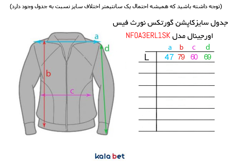 کاپشن گورتکس نورث فیس اورجینال مدل NF0A3ERL1SK